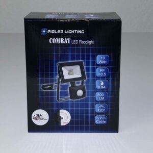 Pioled Combat 10W LED floodlight Cool white with sensor