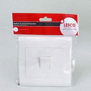 Lesco Pipelli 50A double pole isolator 4x4 White