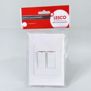 Lesco DenaQ 2Lever 1way lightswitch 2x4 White