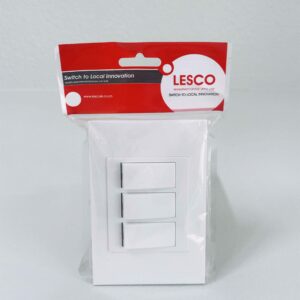 Lesco DenaQ 3Lever 1way lightswitch 2x4 White