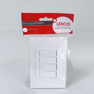 Lesco DenaQ 4Lever 1Way lightswitch 2x4 White