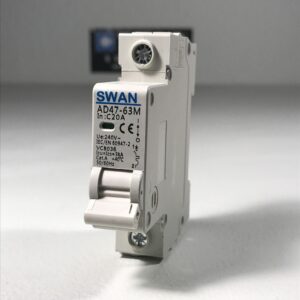 SWAN 20A din rail circuit breaker 1P