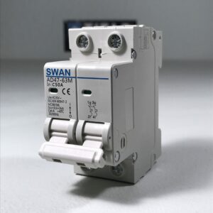 SWAN 50A din rail circuit breaker 2P