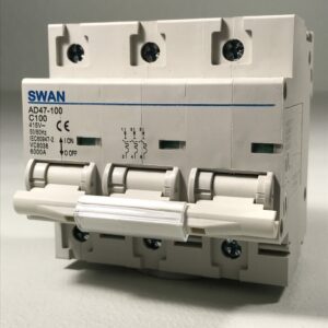 SWAN 100A din rail 6KA circuit breaker 3P
