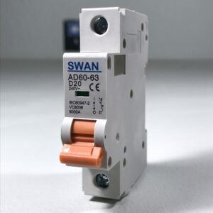 SWAN 20A din rail 6KA circuit breaker 1P D-Curve