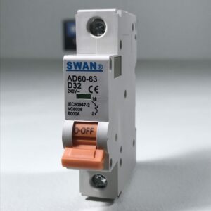 SWAN 32A din rail 6KA circuit breaker 1P D-Curve