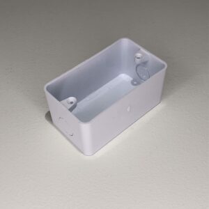 2x4 PVC Wall box flush white