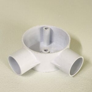 25mm PVC Angle box white